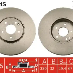 Obniżka ceny Tarcza hamulcowa TRW DF6074S