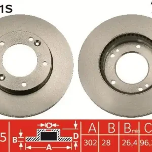 Tarcza hamulcowa TRW DF6081S Ograniczona ilość