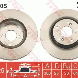 Nie przegap Tarcza hamulcowa TRW DF6180S