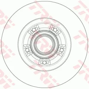 Tarcza hamulcowa TRW DF6203BS Tylko dziś