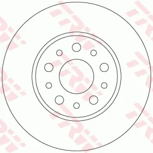 Tarcza hamulcowa TRW DF6228 Łatwy zwrot