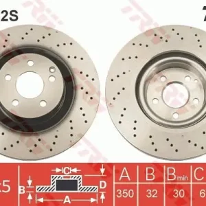Tarcza hamulcowa TRW DF6242S Ograniczona ilość