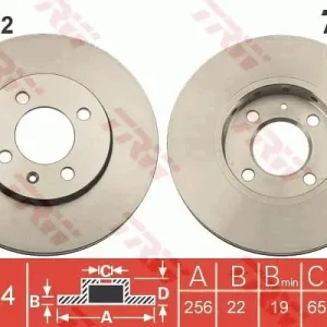Tarcza hamulcowa TRW DF6252 Nowy