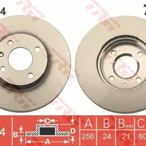 Oferta czasowa Tarcza hamulcowa TRW DF6254