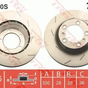 Najlepsza cena Tarcza hamulcowa TRW DF6320S