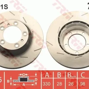 Wyjątkowa oferta Tarcza hamulcowa TRW DF6321S
