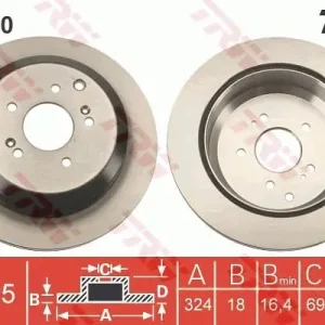 Wyprzedaż Tarcza hamulcowa TRW DF6330