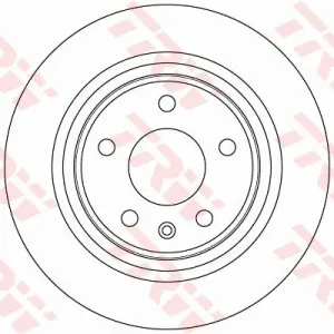 Rabat Tarcza hamulcowa TRW DF6370