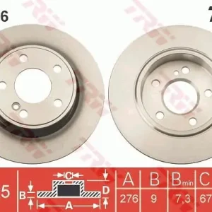 Tarcza hamulcowa TRW DF6376 Szybka wysyłka