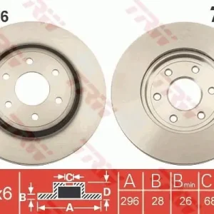 Tarcza hamulcowa TRW DF6416 Zniżka
