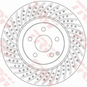 Tarcza hamulcowa TRW DF6433S Super okazja