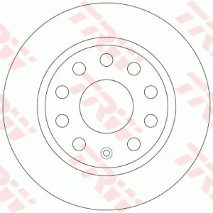 Wysoka jakość Tarcza hamulcowa TRW DF6444