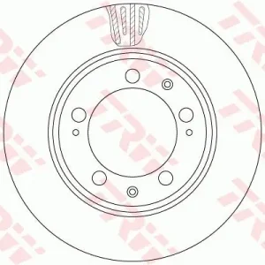 Tarcza hamulcowa TRW DF6484S Popularny