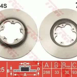 Tarcza hamulcowa TRW DF6514S Wybór klientów