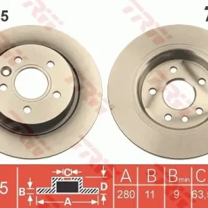 Tarcza hamulcowa TRW DF6535 Oferta limitowana