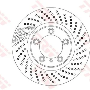 Niska cena Tarcza hamulcowa TRW DF6541S