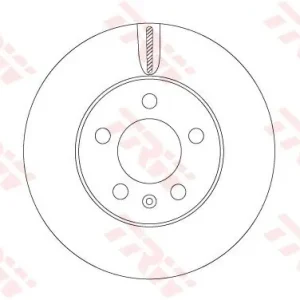 Łatwy zwrot Tarcza hamulcowa TRW DF6584