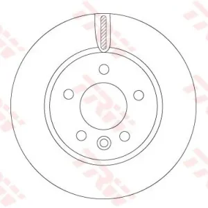 Rabat Tarcza hamulcowa TRW DF6589S