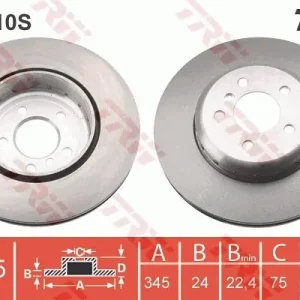 Tarcza hamulcowa TRW DF6610S Zamów dziś
