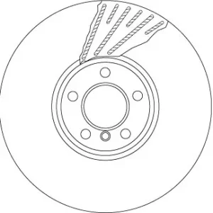 Tarcza hamulcowa TRW DF6622S Popularny
