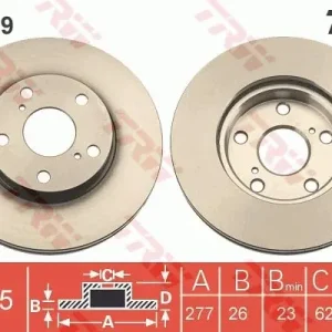 Tarcza hamulcowa TRW DF6679 Bezpieczna płatność