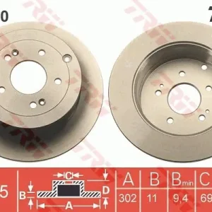 Tarcza hamulcowa TRW DF6690 Rabat