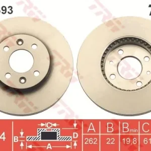 Tarcza hamulcowa TRW DF6693 Nowy