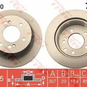 Kup online Tarcza hamulcowa TRW DF6710