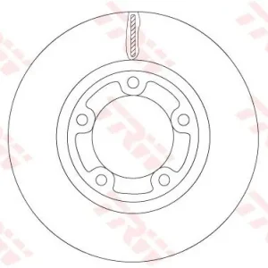 Zniżka Tarcza hamulcowa TRW DF6712