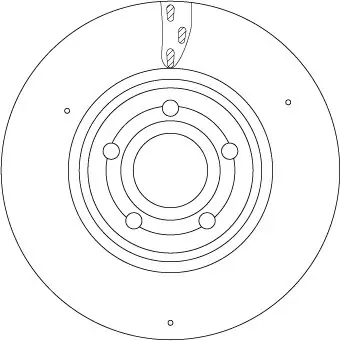 Ekspresowa dostawa Tarcza hamulcowa TRW DF6717S