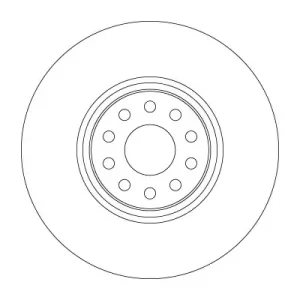 Tarcza hamulcowa TRW DF6733S Popularny