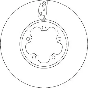 Tarcza hamulcowa TRW DF6781S Łatwy zwrot