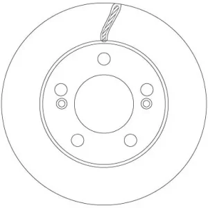 Tarcza hamulcowa TRW DF6888 Łatwy zwrot