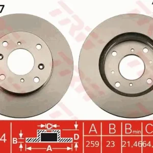Tarcza hamulcowa TRW DF7007 Wyjątkowa oferta