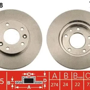 Tylko do końca tygodnia Tarcza hamulcowa TRW DF7008