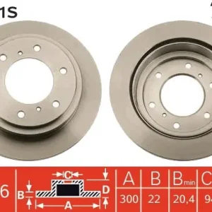 Bestseller Tarcza hamulcowa TRW DF7061S