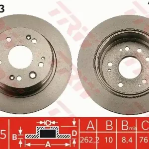 Tarcza hamulcowa TRW DF7163 Bezpieczna płatność