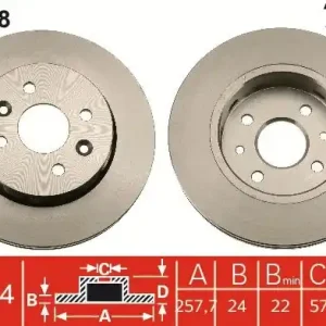 Zniżka Tarcza hamulcowa TRW DF7178