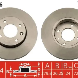 Tarcza hamulcowa TRW DF7266 Dodaj do koszyka