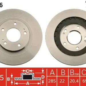 Zniżka Tarcza hamulcowa TRW DF7276