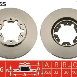 Ostatnia szansa Tarcza hamulcowa TRW DF7305S