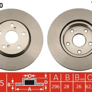Tarcza hamulcowa TRW DF7340 Premium