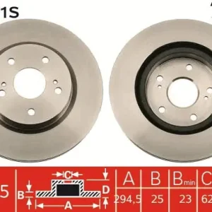 Tarcza hamulcowa TRW DF7371S Rabat