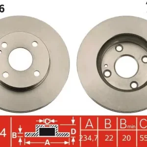 Wyjątkowa oferta Tarcza hamulcowa TRW DF7376