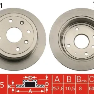 Tarcza hamulcowa TRW DF7381 Wyjątkowa oferta