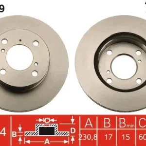 Tarcza hamulcowa TRW DF7389 Rabat