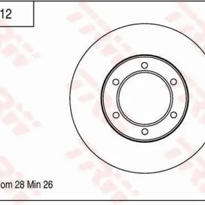 Tarcza hamulcowa TRW DF7412 Sprawdź teraz