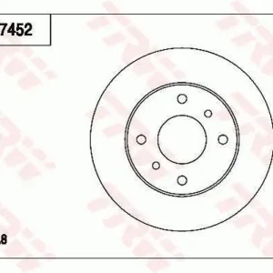 Tarcza hamulcowa TRW DF7452 Dodaj do koszyka