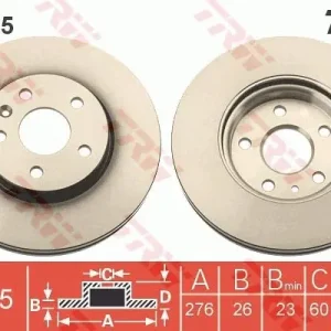 Tarcza hamulcowa TRW DF7475 Hit cenowy