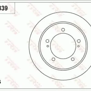 Tarcza hamulcowa TRW DF7839 Wyprzedaż